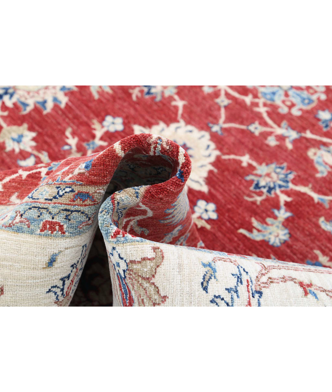 Ziegler 8'4'' X 11'1'' Hand-Knotted Wool Rug 8'4'' x 11'1'' (250 X 333) / Red / Ivory