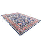 Ziegler 9'10'' X 13'9'' Hand-Knotted Wool Rug 9'10'' x 13'9'' (295 X 413) / Blue / Red