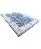 Ziegler 9'11'' X 13'5'' Hand-Knotted Wool Rug 9'11'' x 13'5'' (298 X 403) / Blue / Ivory