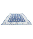 Ziegler 9'11'' X 13'5'' Hand-Knotted Wool Rug 9'11'' x 13'5'' (298 X 403) / Blue / Ivory