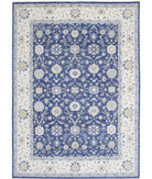 Ziegler 9'11'' X 13'5'' Hand-Knotted Wool Rug 9'11'' x 13'5'' (298 X 403) / Blue / Ivory