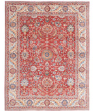 Ziegler 8'0'' X 10'4'' Hand-Knotted Wool Rug 8'0'' x 10'4'' (240 X 310) / Red / Ivory