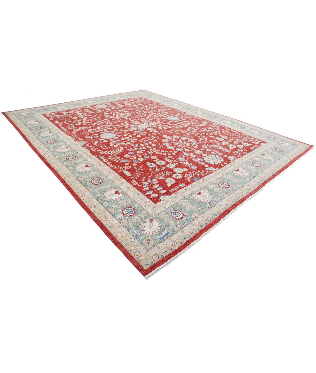 Ziegler 11'8'' X 14'7'' Hand-Knotted Wool Rug 11'8'' x 14'7'' (350 X 438) / Red / N/A