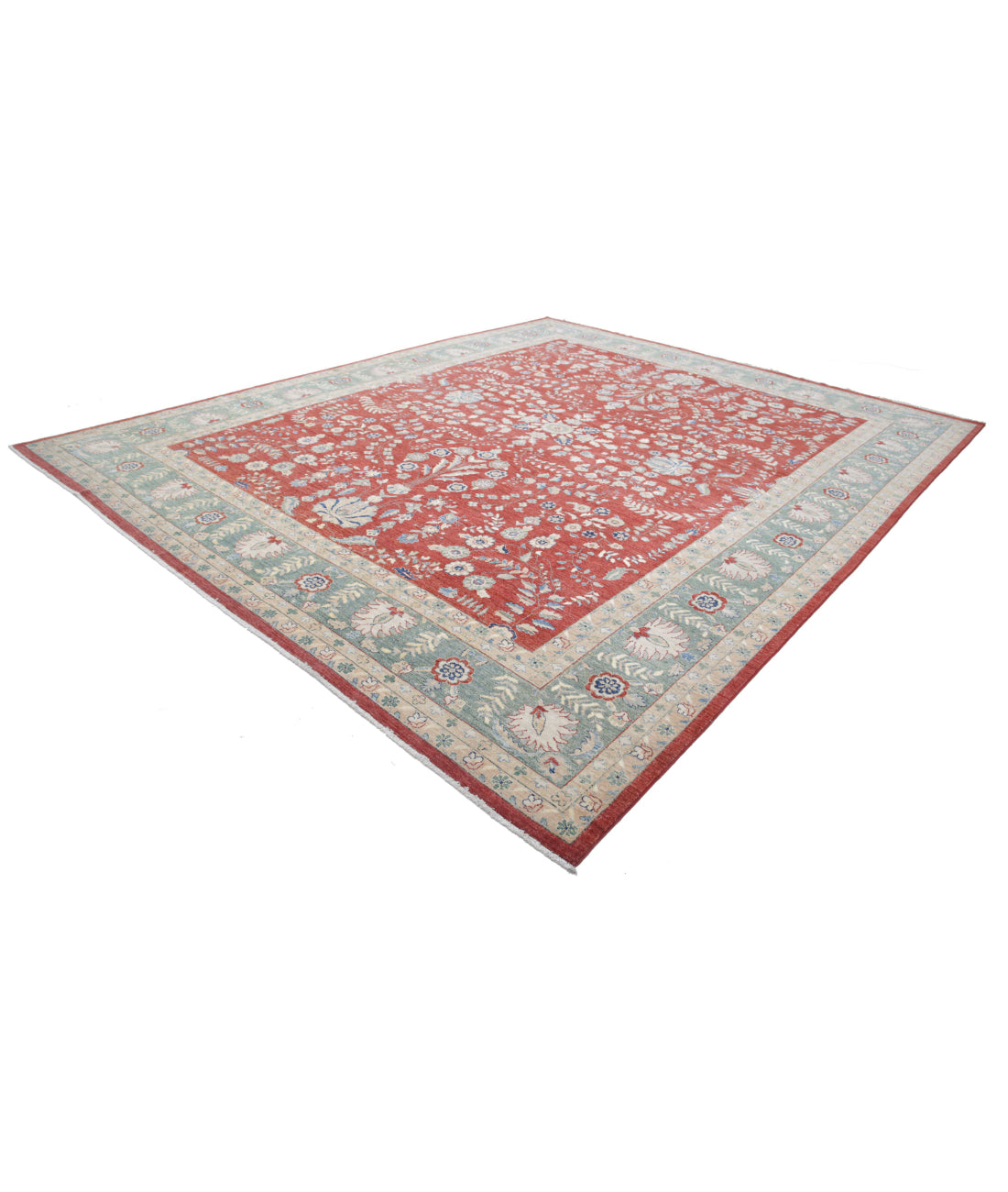 Ziegler 11'8'' X 14'7'' Hand-Knotted Wool Rug 11'8'' x 14'7'' (350 X 438) / Red / N/A