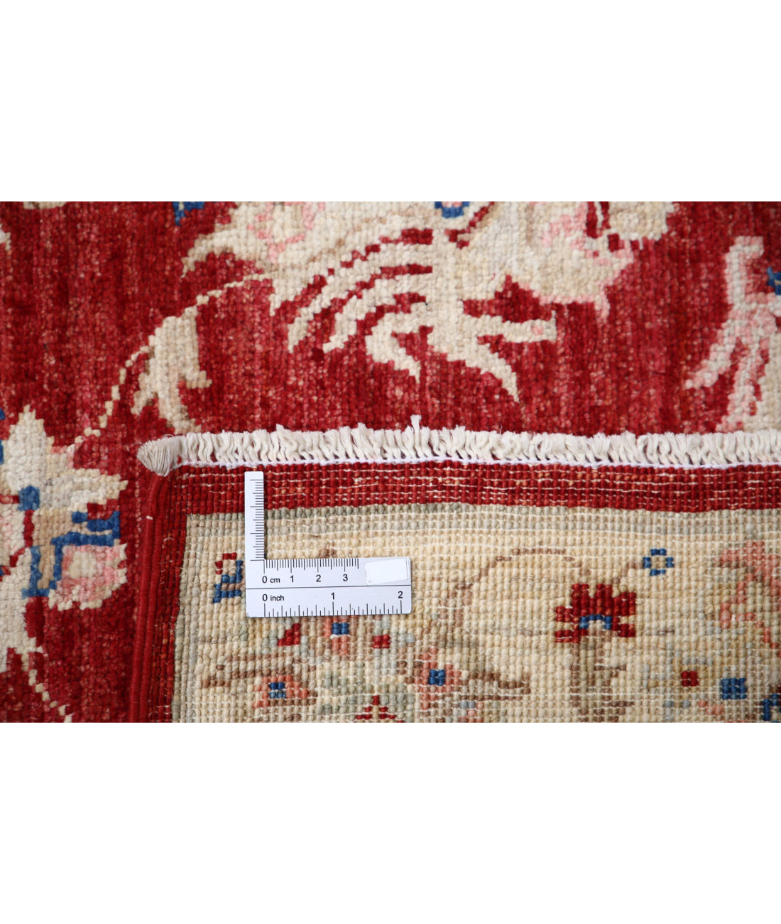 Ziegler 2'8'' X 8'5'' Hand-Knotted Wool Rug 2'8'' x 8'5'' (80 X 253) / Red / Ivory