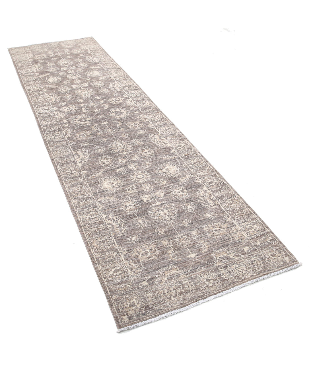 Ziegler 2'9'' X 9'9'' Hand-Knotted Wool Rug 2'9'' x 9'9'' (83 X 293) / Brown / Brown