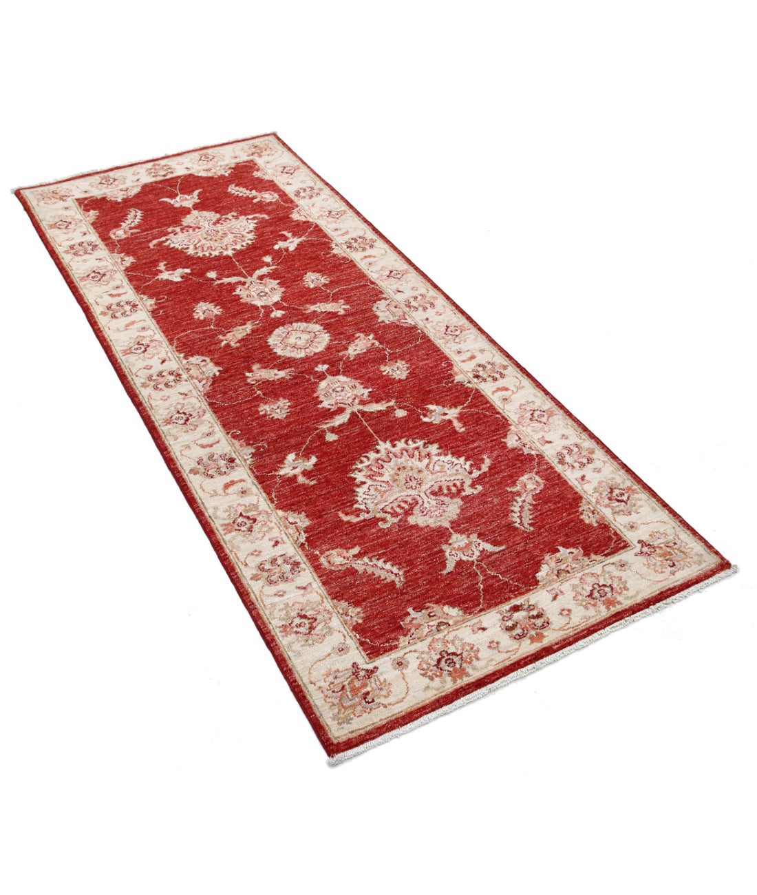 Ziegler 2'7'' X 6'2'' Hand-Knotted Wool Rug 2'7'' x 6'2'' (78 X 185) / Red / Ivory