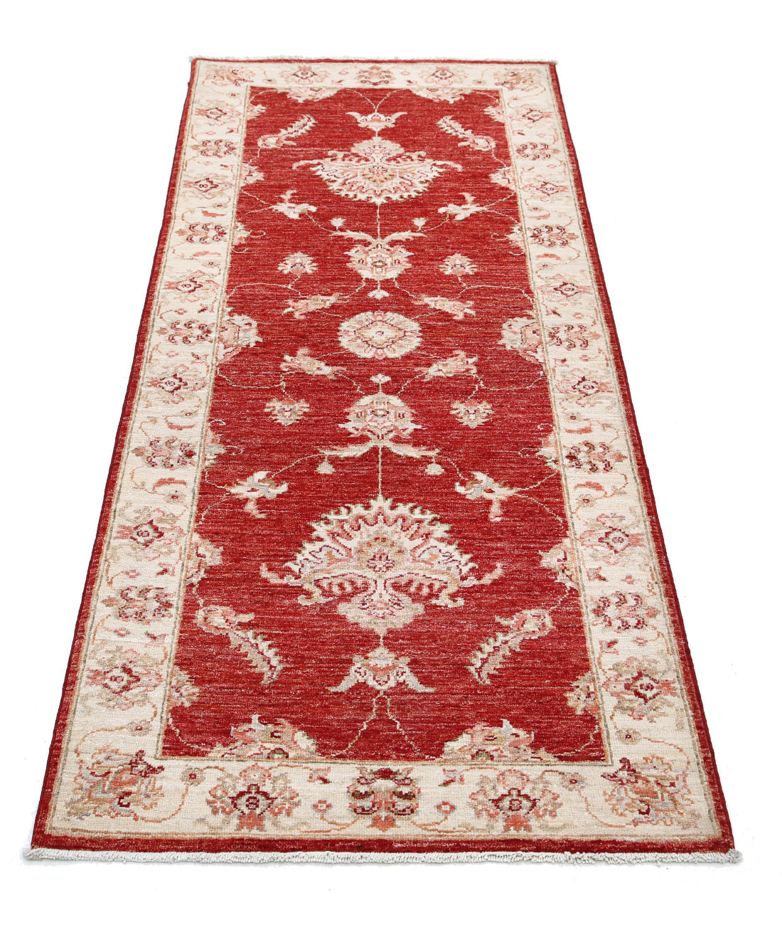 Ziegler 2'7'' X 6'2'' Hand-Knotted Wool Rug 2'7'' x 6'2'' (78 X 185) / Red / Ivory