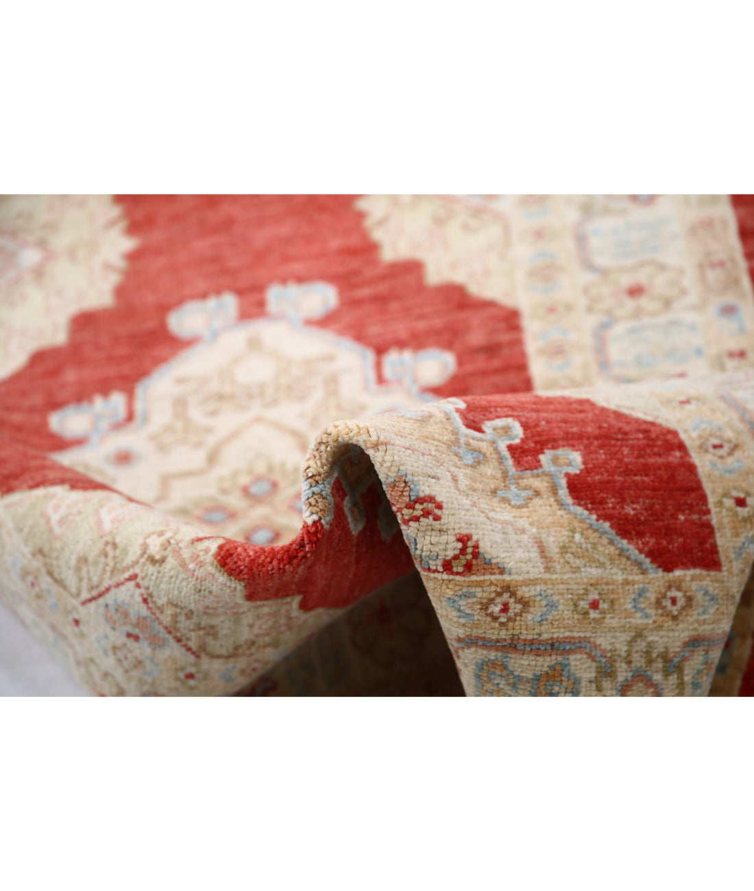 Ziegler 2'8'' X 7'4'' Hand-Knotted Wool Rug 2'8'' x 7'4'' (80 X 220) / Red / Red