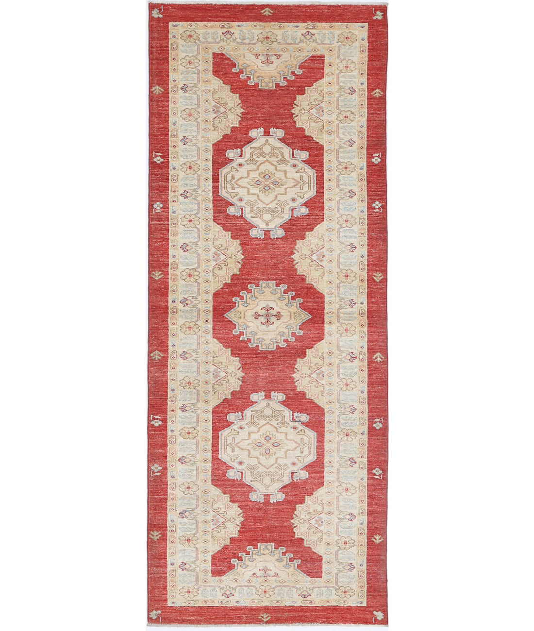 Ziegler 2'8'' X 7'4'' Hand-Knotted Wool Rug 2'8'' x 7'4'' (80 X 220) / Red / Red
