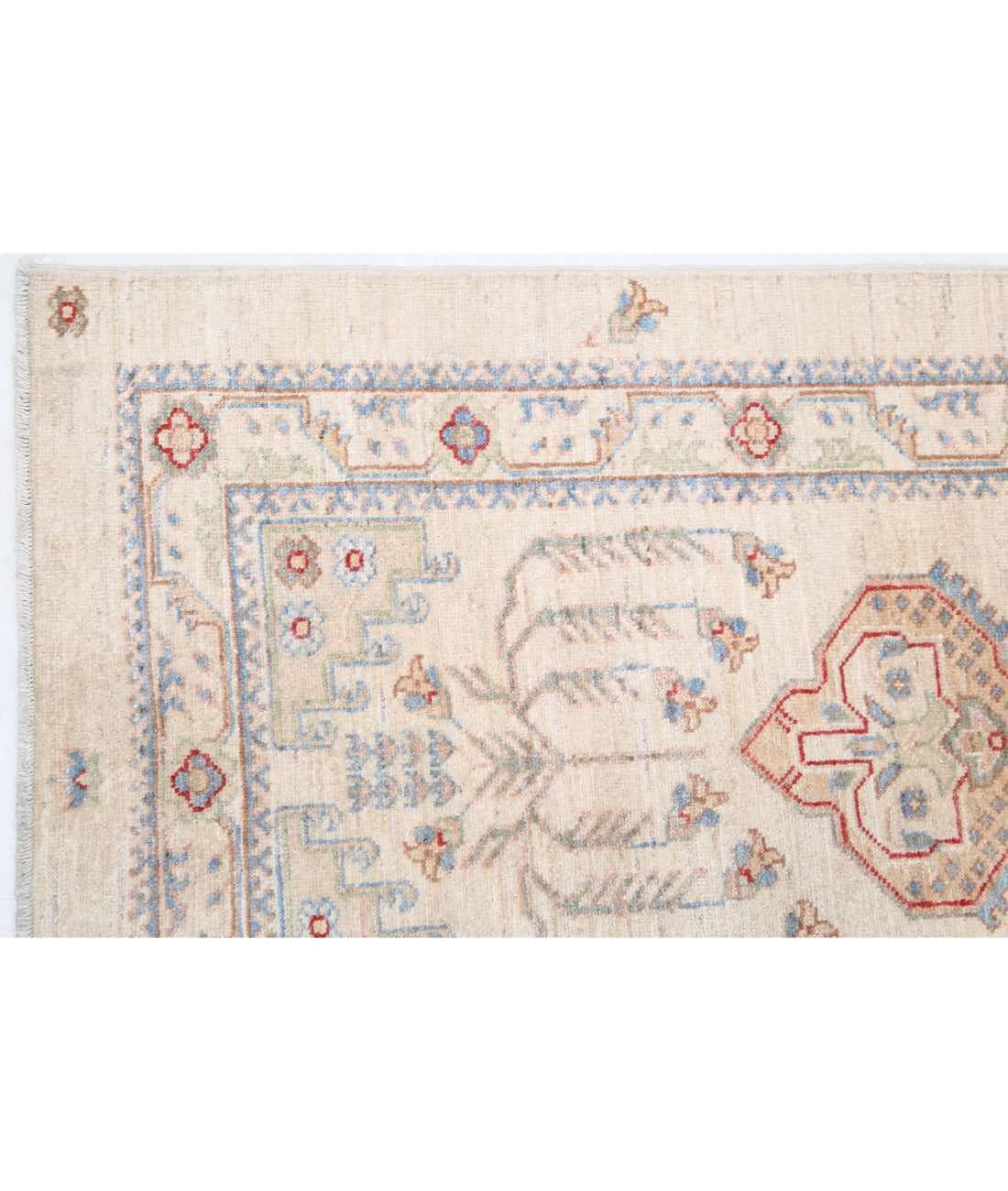 Ziegler 2'7'' X 8'5'' Hand-Knotted Wool Rug 2'7'' x 8'5'' (78 X 253) / Ivory / Ivory