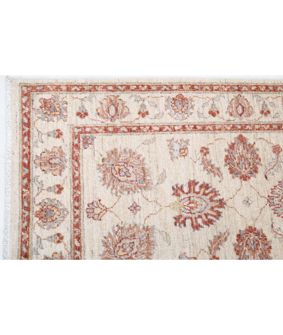 Ziegler 2'8'' X 8'0'' Hand-Knotted Wool Rug 2'8'' x 8'0'' (80 X 240) / Ivory / Ivory