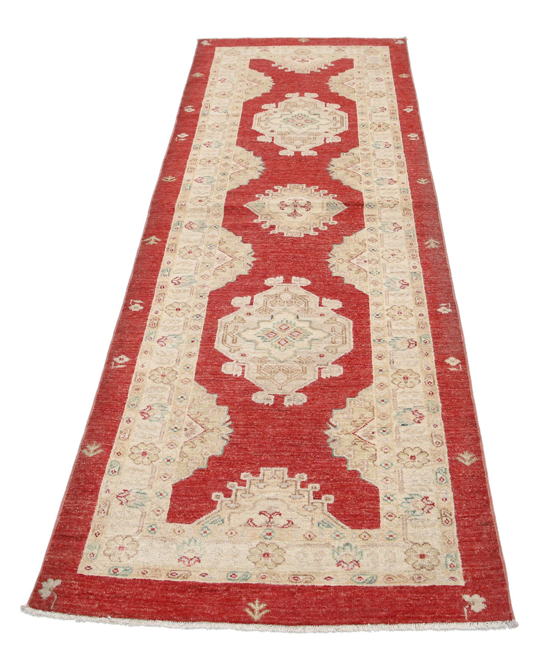 Ziegler 2'9'' X 7'11'' Hand-Knotted Wool Rug 2'9'' x 7'11'' (83 X 238) / Red / Red