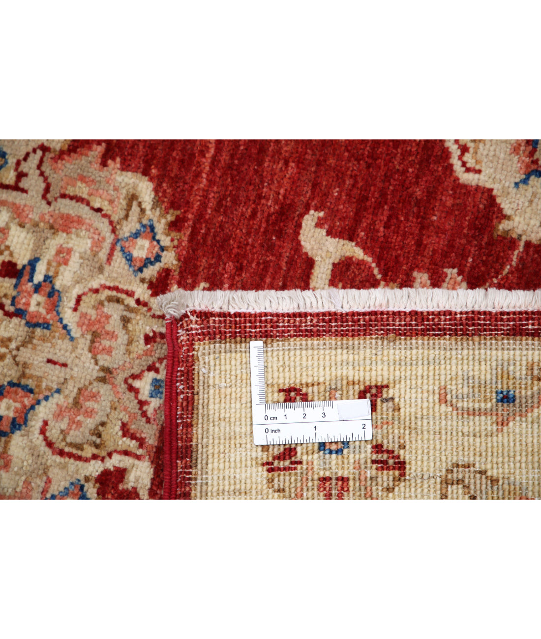 Ziegler 2'9'' X 8'0'' Hand-Knotted Wool Rug 2'9'' x 8'0'' (83 X 240) / Red / Ivory