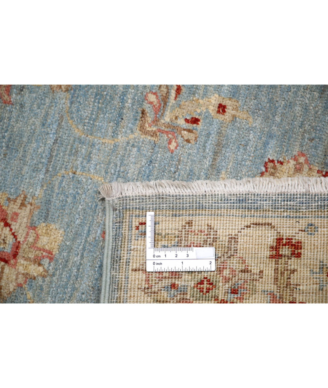 Ziegler 2'7'' X 7'10'' Hand-Knotted Wool Rug 2'7'' x 7'10'' (78 X 235) / Blue / Ivory