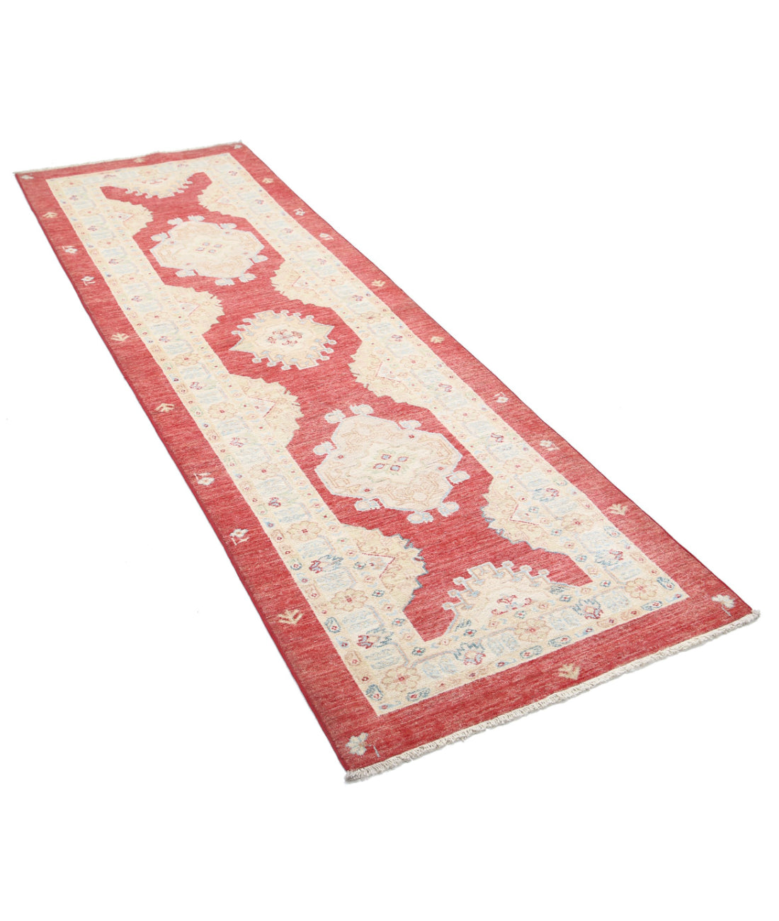 Ziegler 2'8'' X 7'11'' Hand-Knotted Wool Rug 2'8'' x 7'11'' (80 X 238) / Red / Red