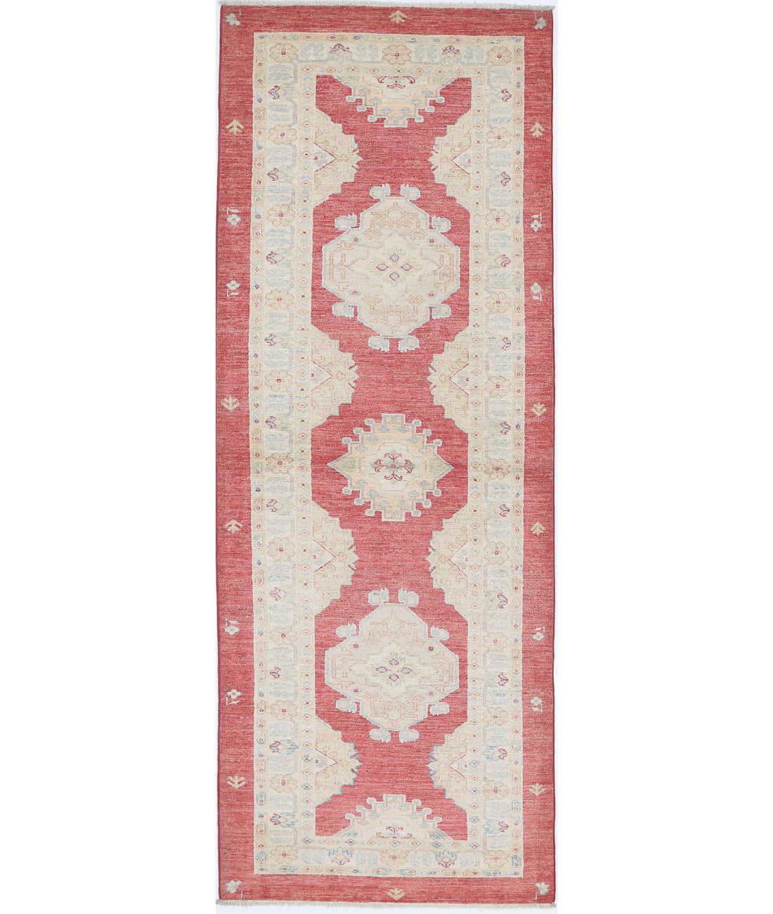 Ziegler 2'8'' X 7'11'' Hand-Knotted Wool Rug 2'8'' x 7'11'' (80 X 238) / Red / Red