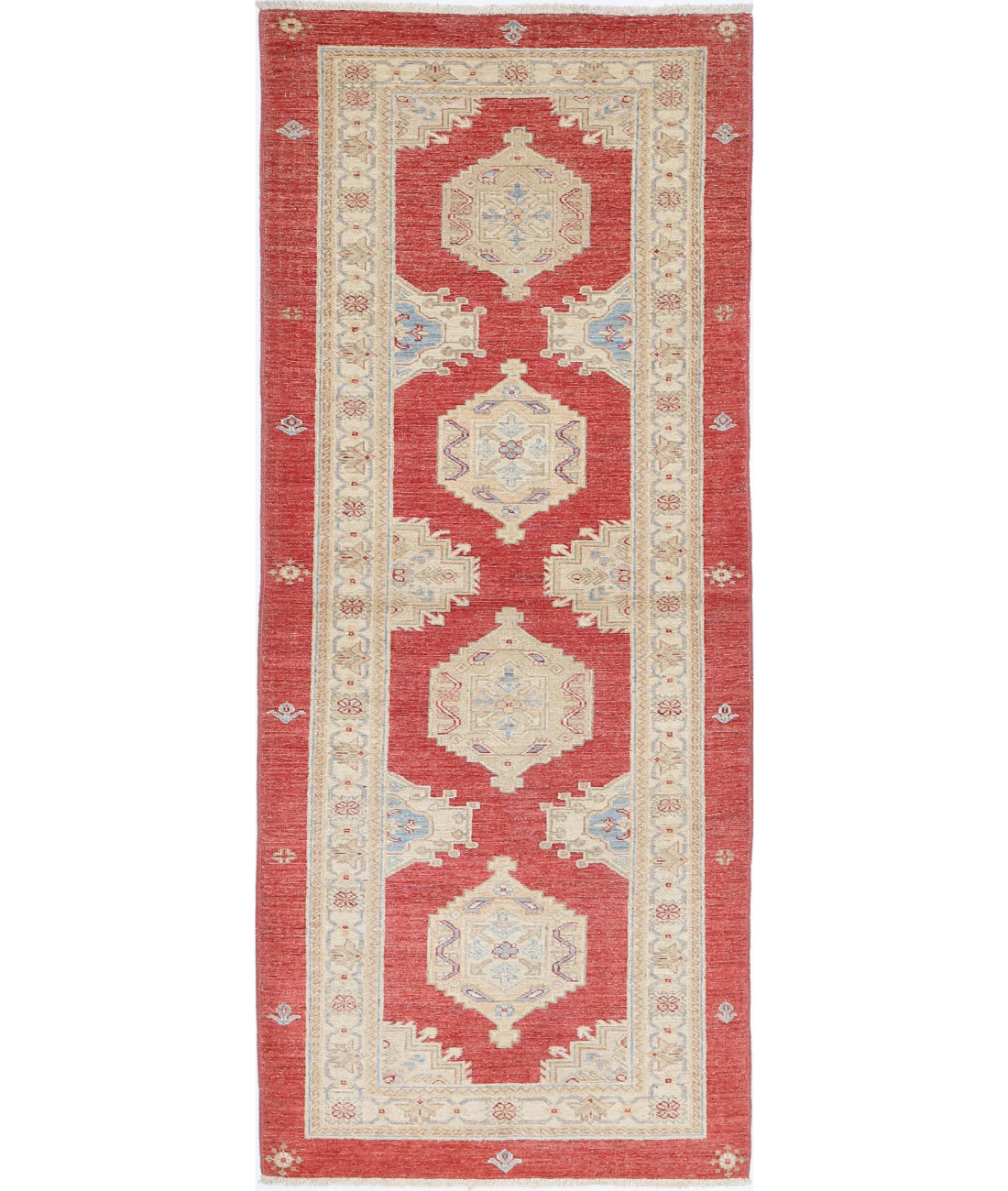 Ziegler 2'9'' X 7'1'' Hand-Knotted Wool Rug 2'9'' x 7'1'' (83 X 213) / Red / Red