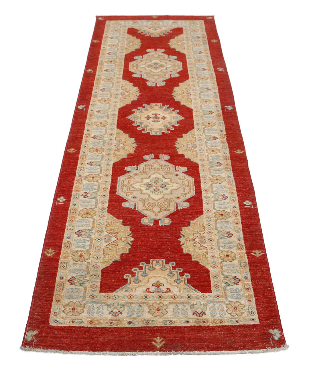 Ziegler 2'9'' X 7'9'' Hand-Knotted Wool Rug 2'9'' x 7'9'' (83 X 233) / Red / Red