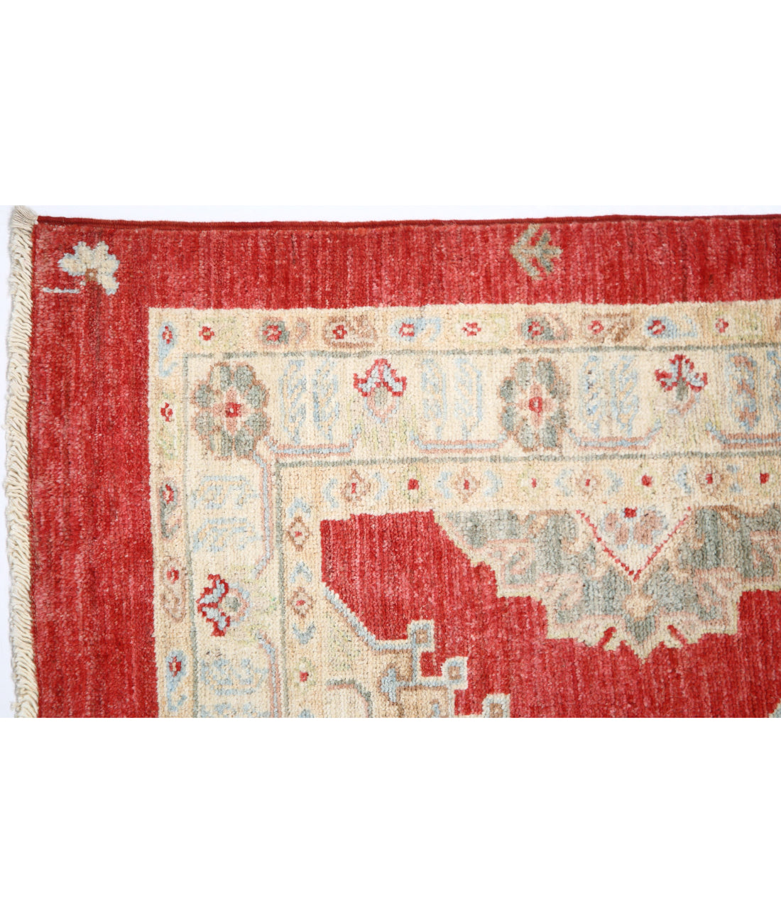 Ziegler 2'7'' X 7'7'' Hand-Knotted Wool Rug 2'7'' x 7'7'' (78 X 228) / Red / Red