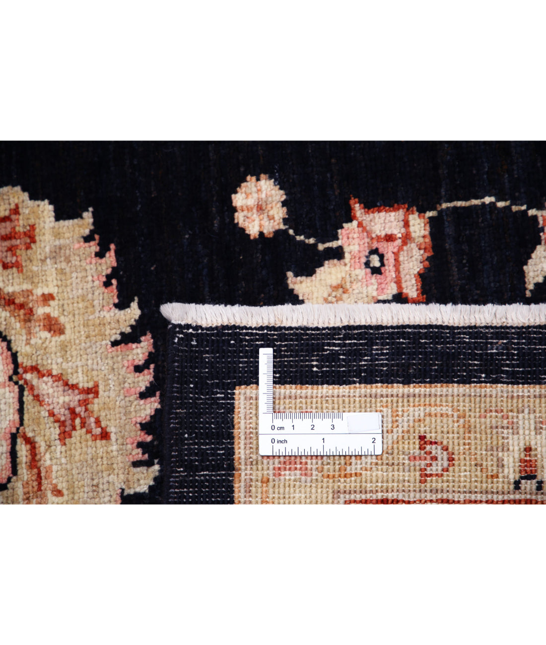 Ziegler 6'9'' X 9'4'' Hand-Knotted Wool Rug 6'9'' x 9'4'' (203 X 280) / Black / Ivory