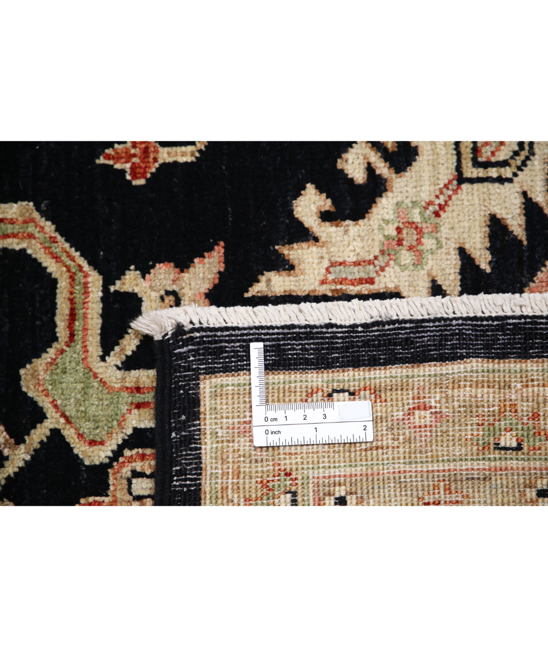Ziegler 6'7'' X 9'9'' Hand-Knotted Wool Rug 6'7'' x 9'9'' (198 X 293) / Black / Ivory