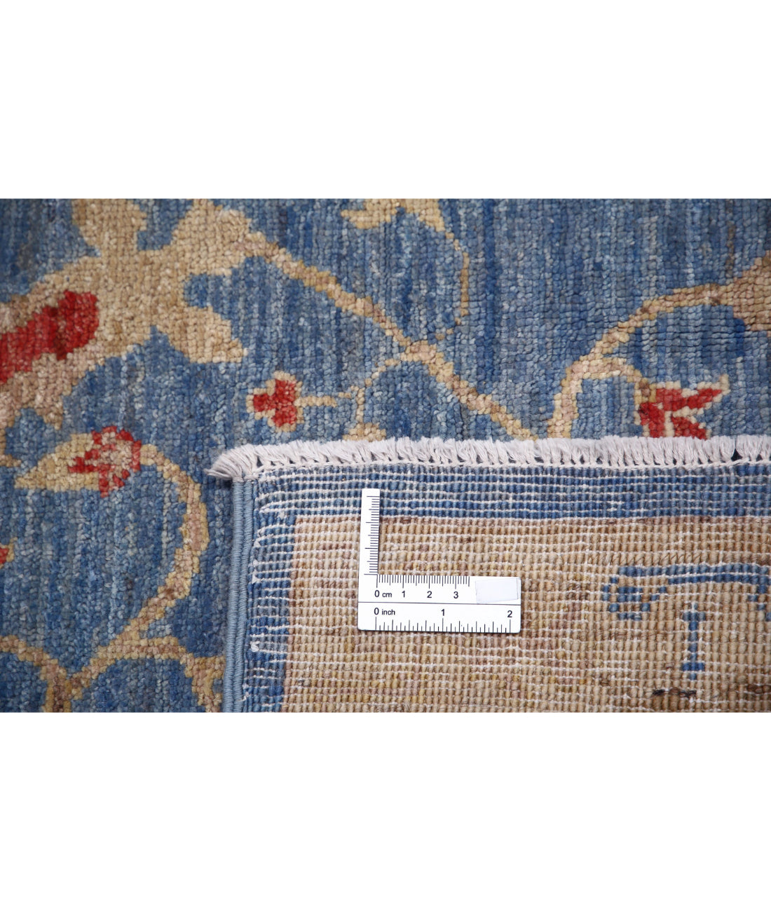 Ziegler 6'3'' X 9'6'' Hand-Knotted Wool Rug 6'3'' x 9'6'' (188 X 285) / Blue / Blue