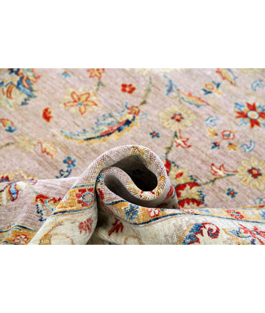 Ziegler 6'7'' X 9'6'' Hand-Knotted Wool Rug 6'7'' x 9'6'' (198 X 285) / Grey / Ivory