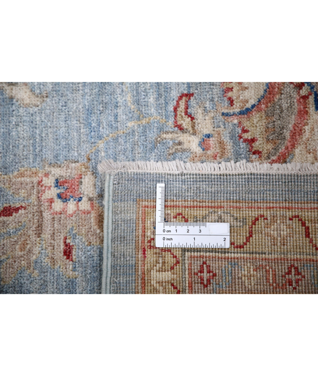 Ziegler 6'4'' X 8'5'' Hand-Knotted Wool Rug 6'4'' x 8'5'' (190 X 253) / Blue / Ivory