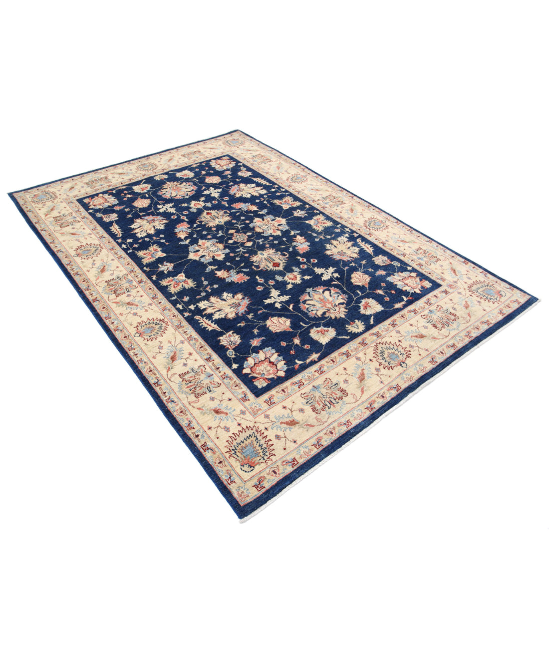 Ziegler 5'6'' X 7'9'' Hand-Knotted Wool Rug 5'6'' x 7'9'' (165 X 233) / Red / Ivory