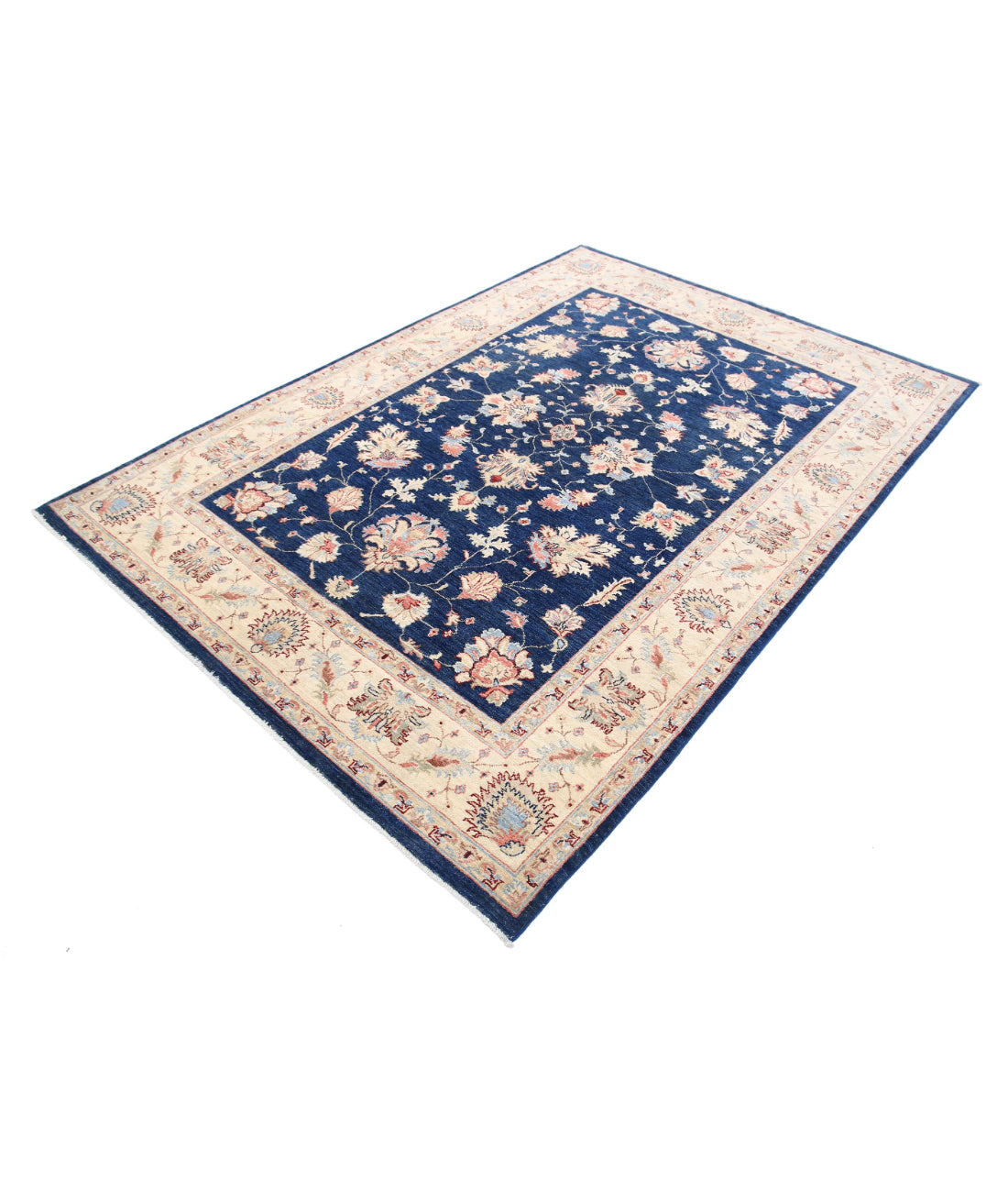 Ziegler 5'6'' X 7'9'' Hand-Knotted Wool Rug 5'6'' x 7'9'' (165 X 233) / Red / Ivory