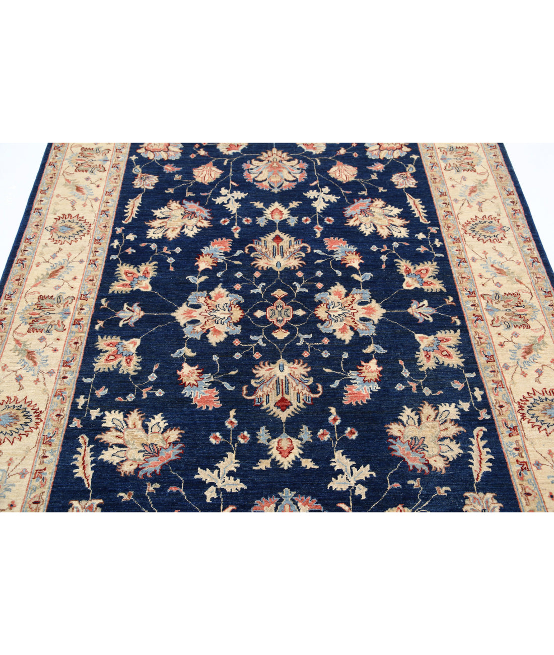 Ziegler 5'6'' X 7'9'' Hand-Knotted Wool Rug 5'6'' x 7'9'' (165 X 233) / Red / Ivory