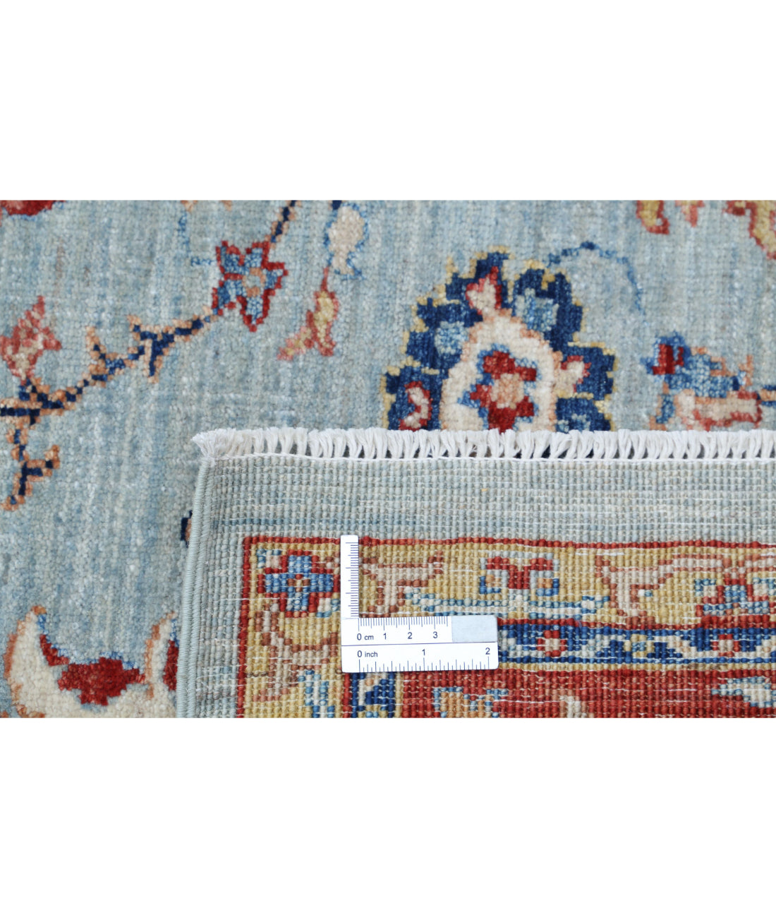 Ziegler 5'6'' X 7'9'' Hand-Knotted Wool Rug 5'6'' x 7'9'' (165 X 233) / Blue / Red