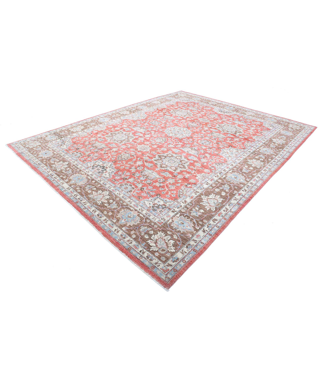 Ziegler 9'6'' X 12'3'' Hand-Knotted Wool Rug 9'6'' x 12'3'' (285 X 368) / Rust / Brown