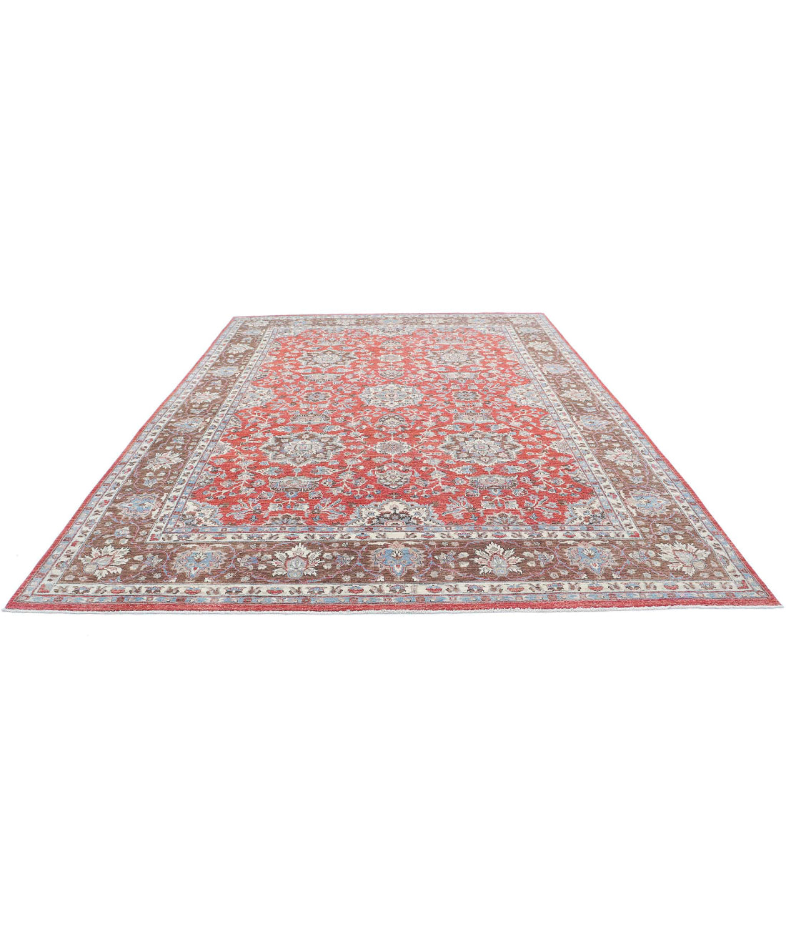 Ziegler 9'6'' X 12'3'' Hand-Knotted Wool Rug 9'6'' x 12'3'' (285 X 368) / Rust / Brown