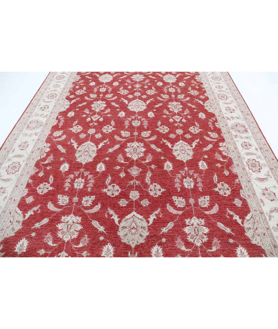 Ziegler 8'2'' X 10'11'' Hand-Knotted Wool Rug 8'2'' x 10'11'' (245 X 328) / Red / Ivory