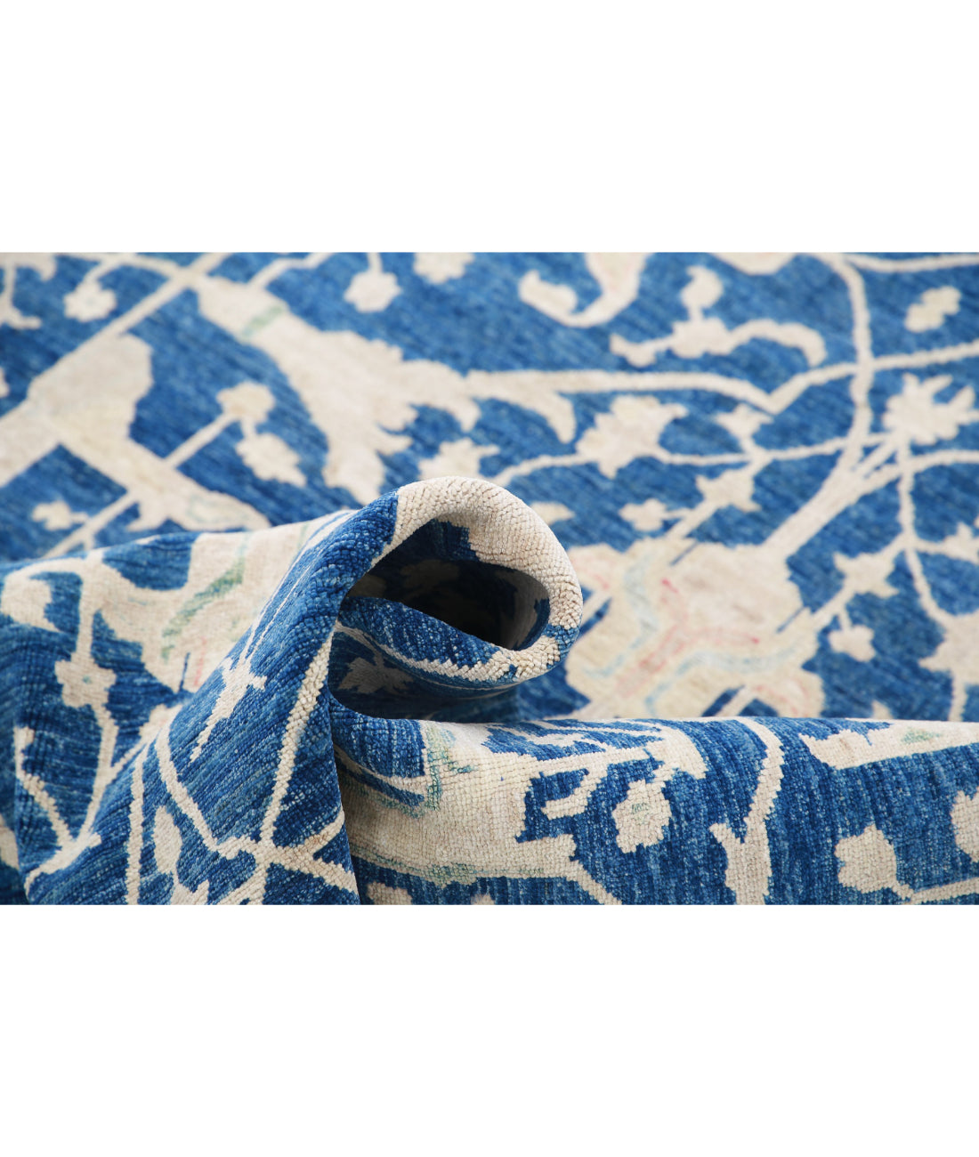 Ziegler 4'10'' X 9'3'' Hand-Knotted Wool Rug 4'10'' x 9'3'' (145 X 278) / Blue / Blue