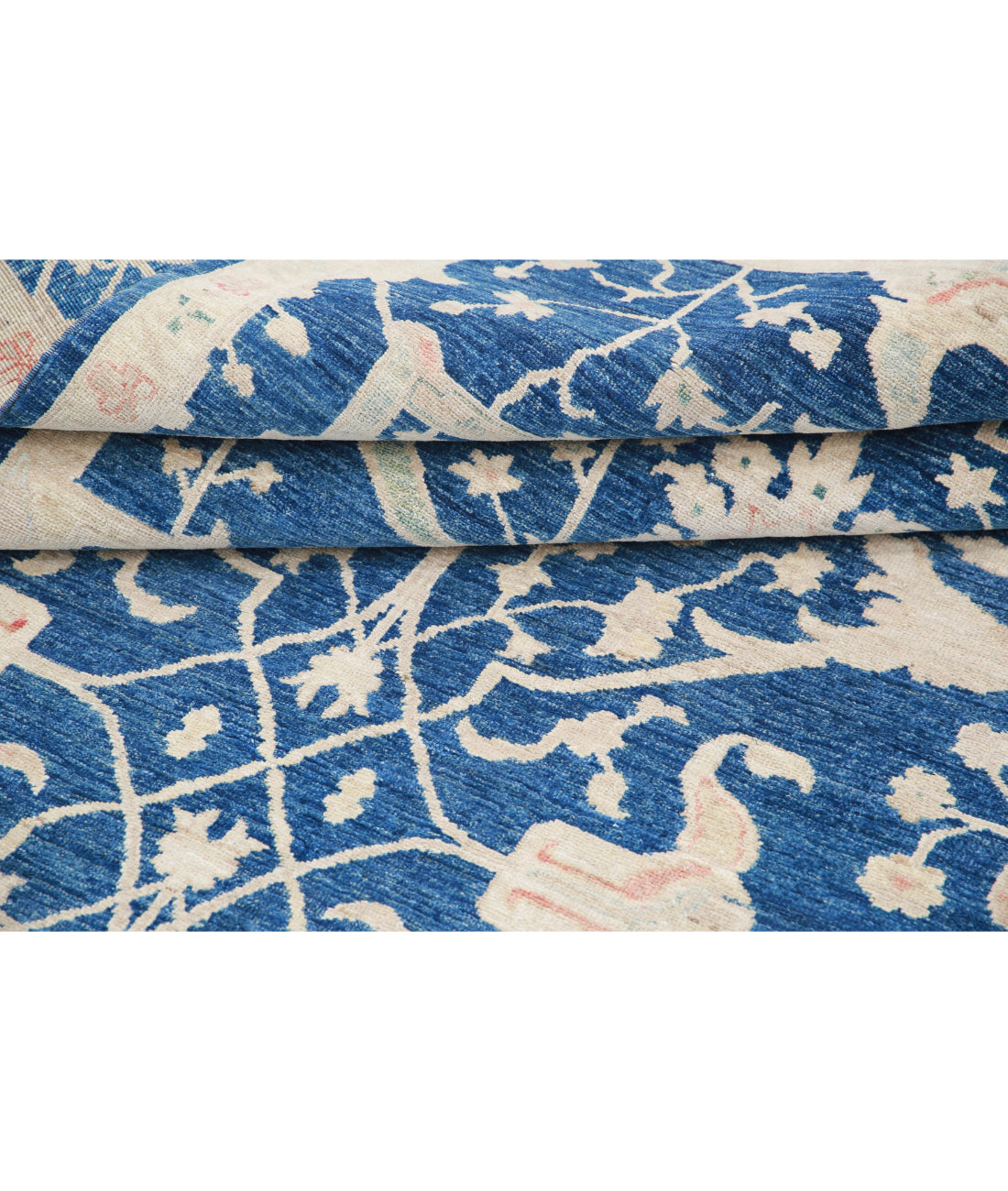 Ziegler 4'10'' X 9'3'' Hand-Knotted Wool Rug 4'10'' x 9'3'' (145 X 278) / Blue / Blue