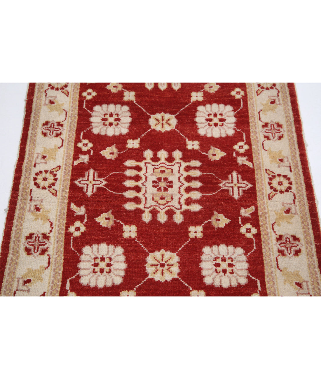Ziegler 2'6'' X 4'1'' Hand-Knotted Wool Rug 2'6'' x 4'1'' (75 X 123) / Red / Ivory