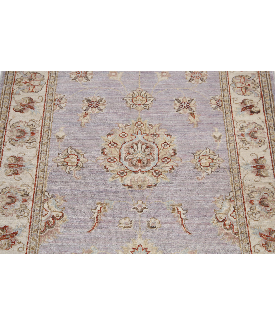 Ziegler 2'8'' X 3'9'' Hand-Knotted Wool Rug 2'8'' x 3'9'' (80 X 113) / Grey / Ivory