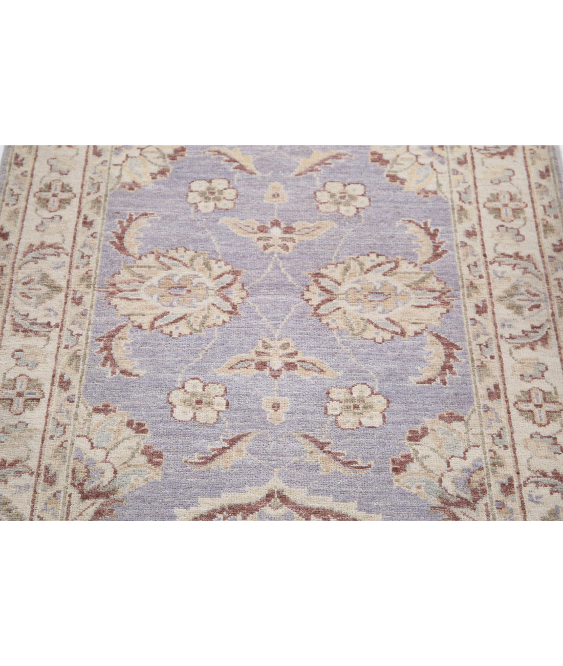 Ziegler 2'8'' X 4'0'' Hand-Knotted Wool Rug 2'8'' x 4'0'' (80 X 120) / Grey / Ivory