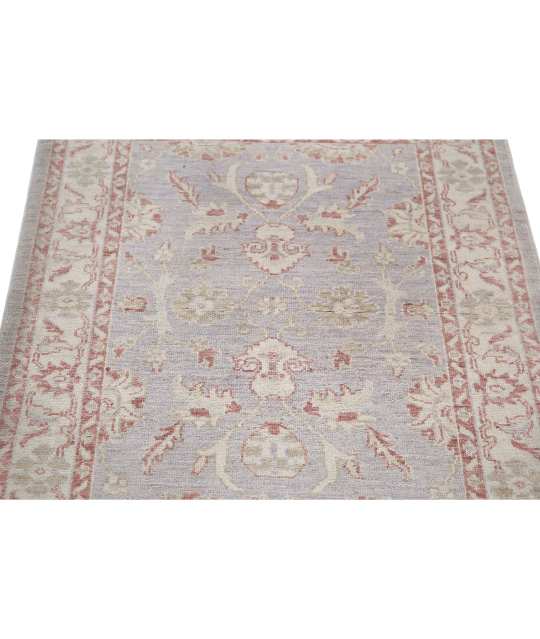 Ziegler 2'8'' X 3'8'' Hand-Knotted Wool Rug 2'8'' x 3'8'' (80 X 110) / Grey / Ivory