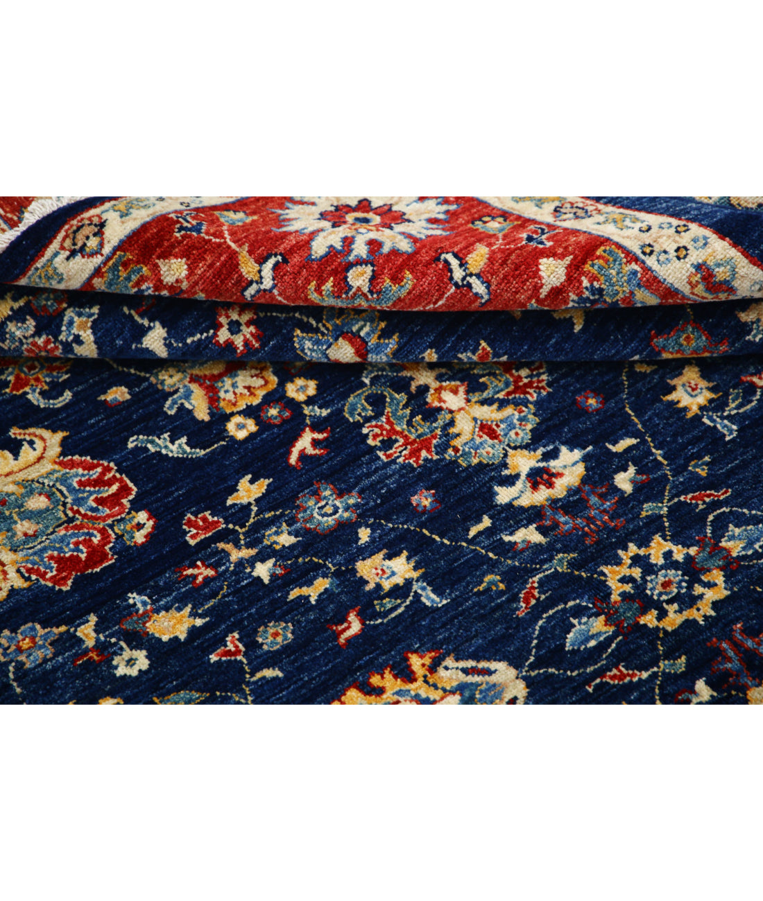 Ziegler 5'7'' X 7'10'' Hand-Knotted Wool Rug 5'7'' x 7'10'' (168 X 235) / Blue / Red