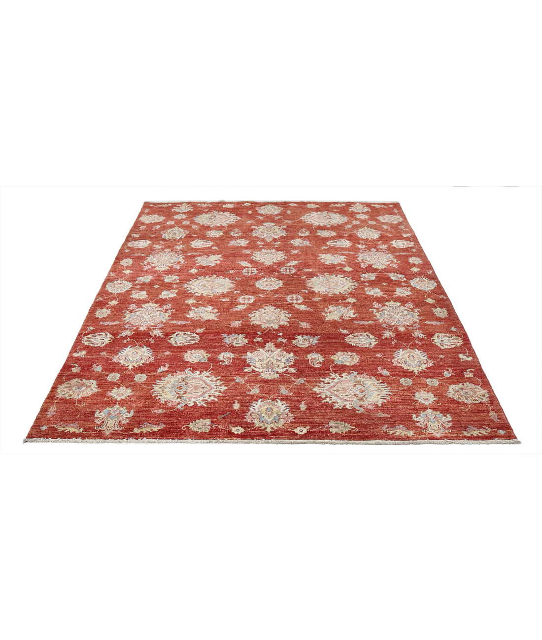 Ziegler 5'7'' X 7'11'' Hand-Knotted Wool Rug 5'7'' x 7'11'' (168 X 238) / Red / Red