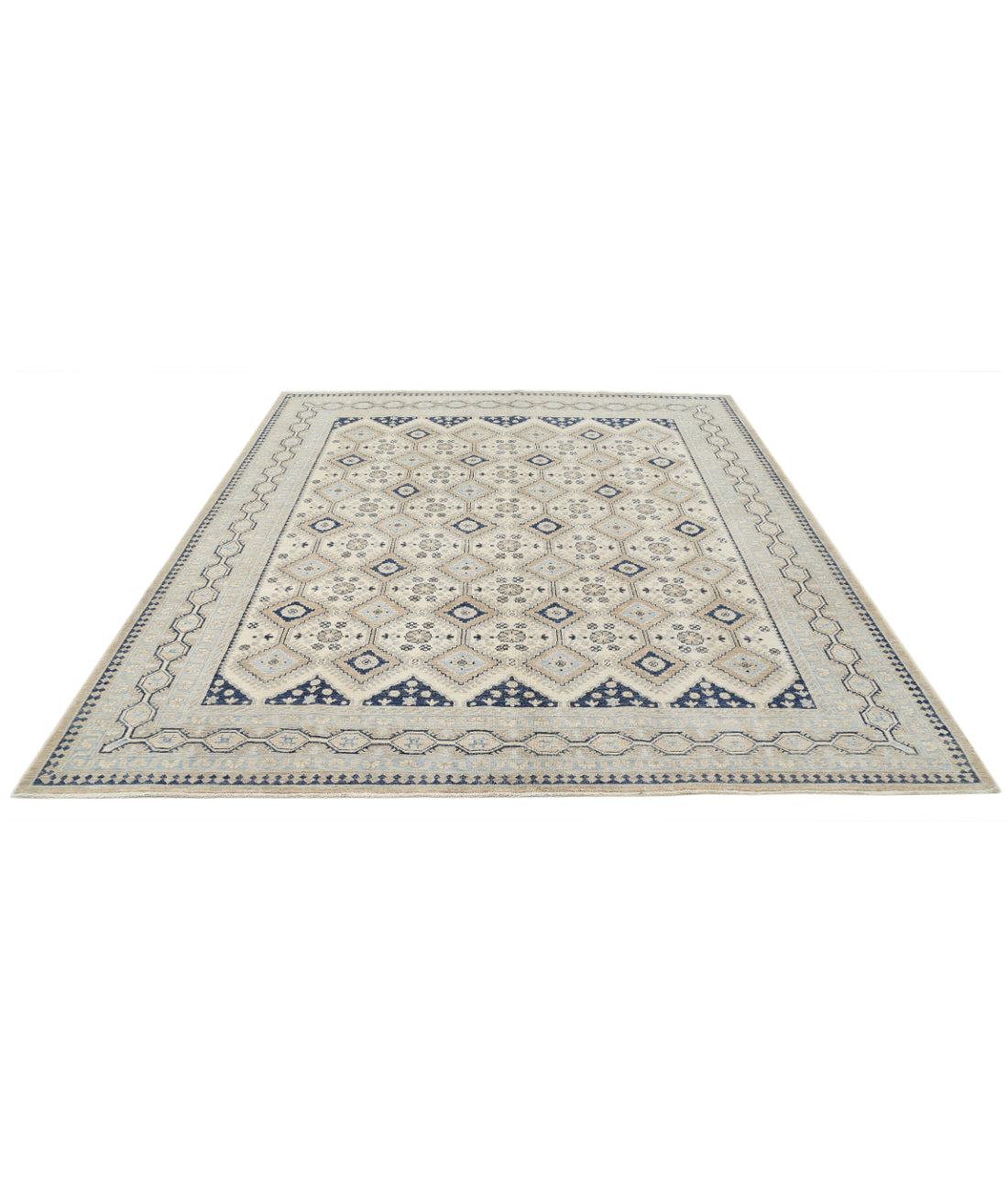 Serenity 8'3'' X 9'2'' Hand-Knotted Wool Rug 8'3'' x 9'2'' (248 X 275) / Ivory / Taupe