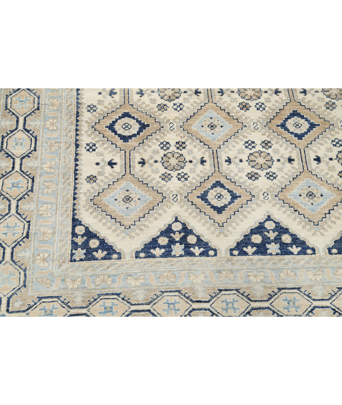 Serenity 8'3'' X 9'2'' Hand-Knotted Wool Rug 8'3'' x 9'2'' (248 X 275) / Ivory / Taupe