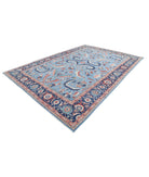 Heriz 9'8'' X 13'9'' Hand-Knotted Wool Rug 9'8'' x 13'9'' (290 X 413) / Blue / Blue