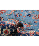 Heriz 9'8'' X 13'9'' Hand-Knotted Wool Rug 9'8'' x 13'9'' (290 X 413) / Blue / Blue