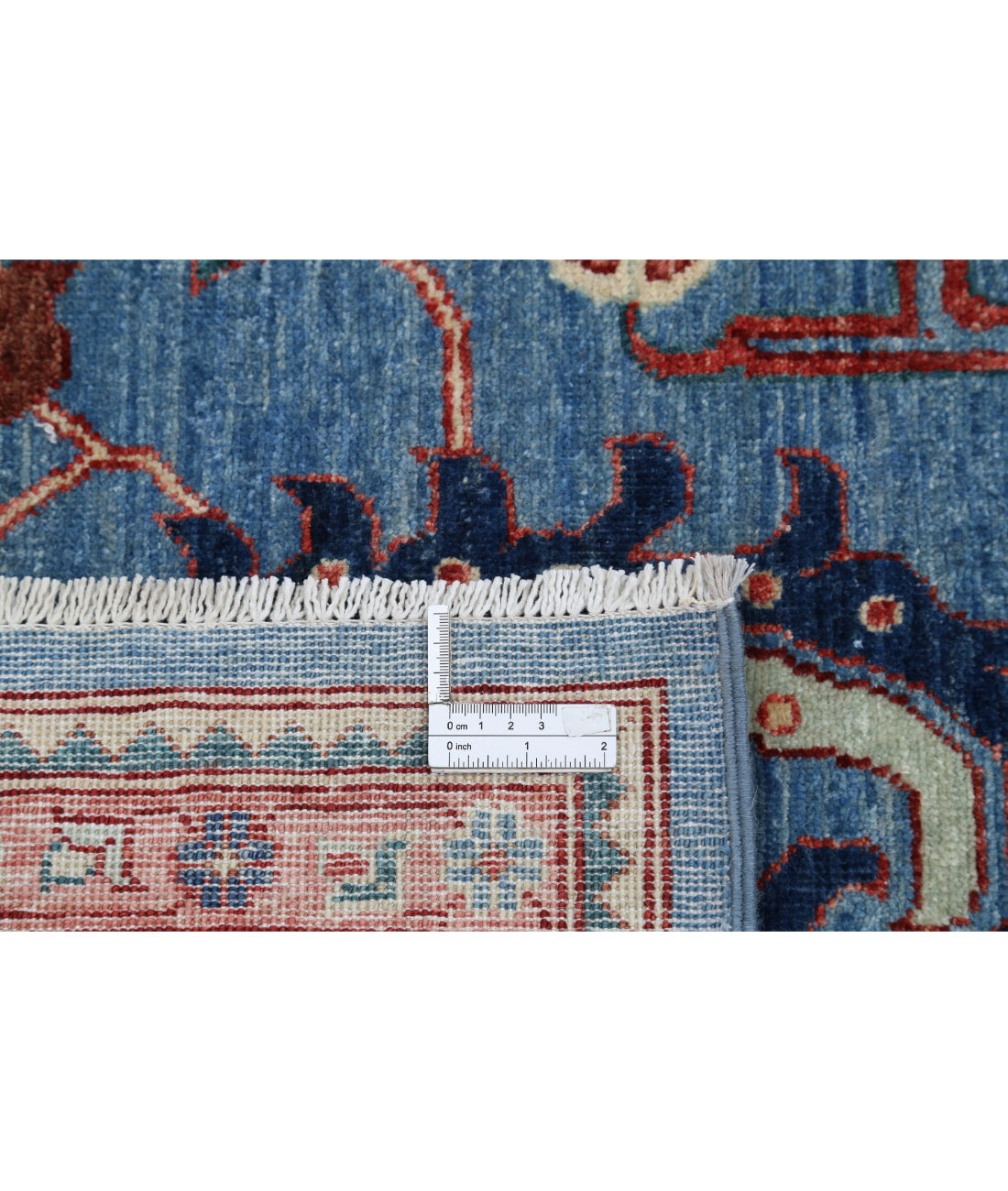 Heriz 9'8'' X 13'9'' Hand-Knotted Wool Rug 9'8'' x 13'9'' (290 X 413) / Blue / Blue