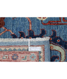 Heriz 9'8'' X 13'9'' Hand-Knotted Wool Rug 9'8'' x 13'9'' (290 X 413) / Blue / Blue